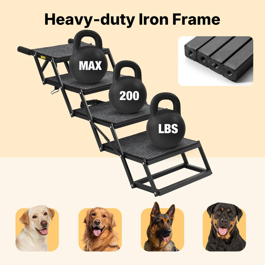 Foldable Dog Steps 17" W M910