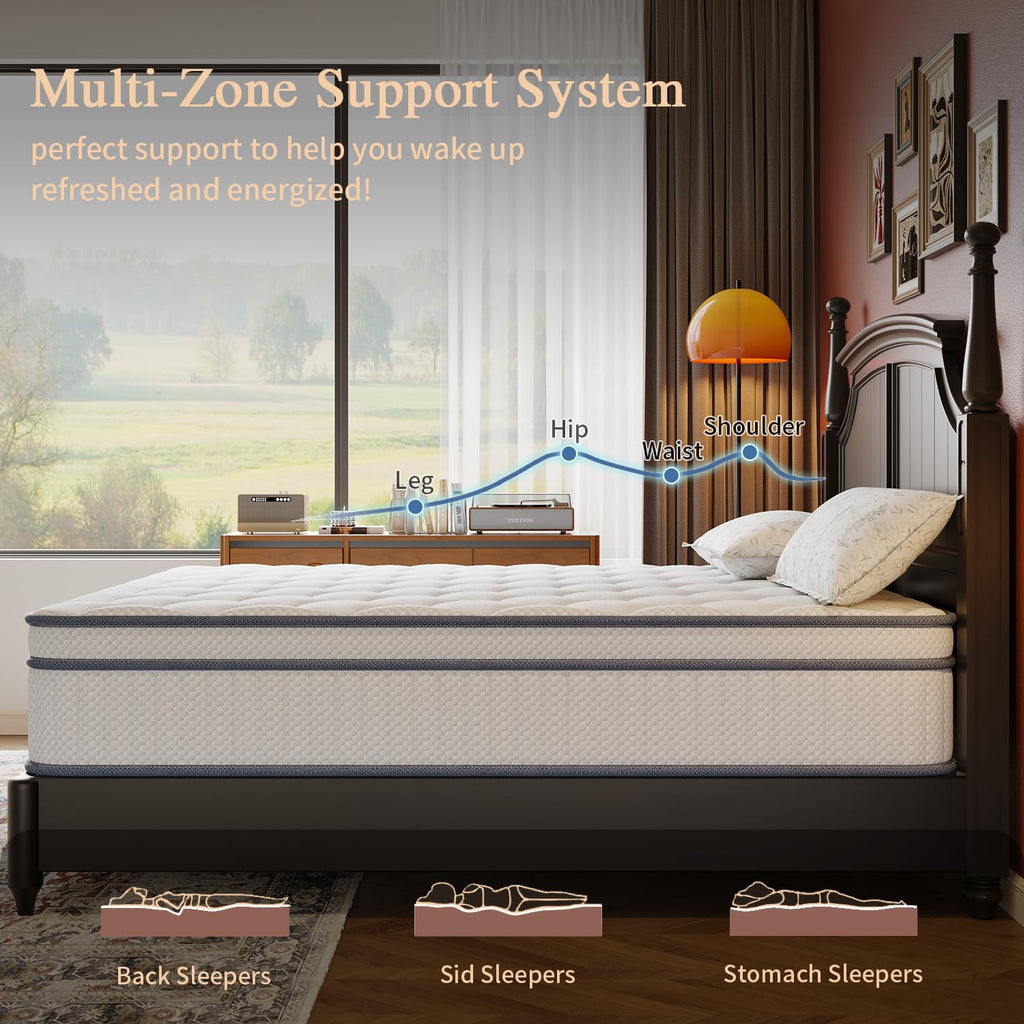 Full Size 14 Inch Innerspring Hybrid Mattress D3669