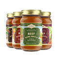 Bone Broth Variety Pack 3 Beef Flavors 14oz 4-Pack F1203