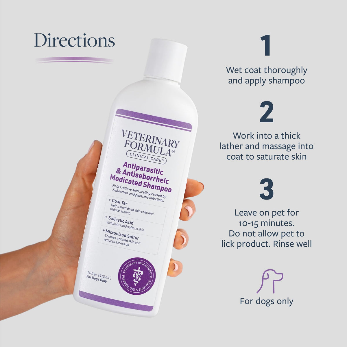 Antiparasitic & Antiseborrheic Wash, 16 oz G419067