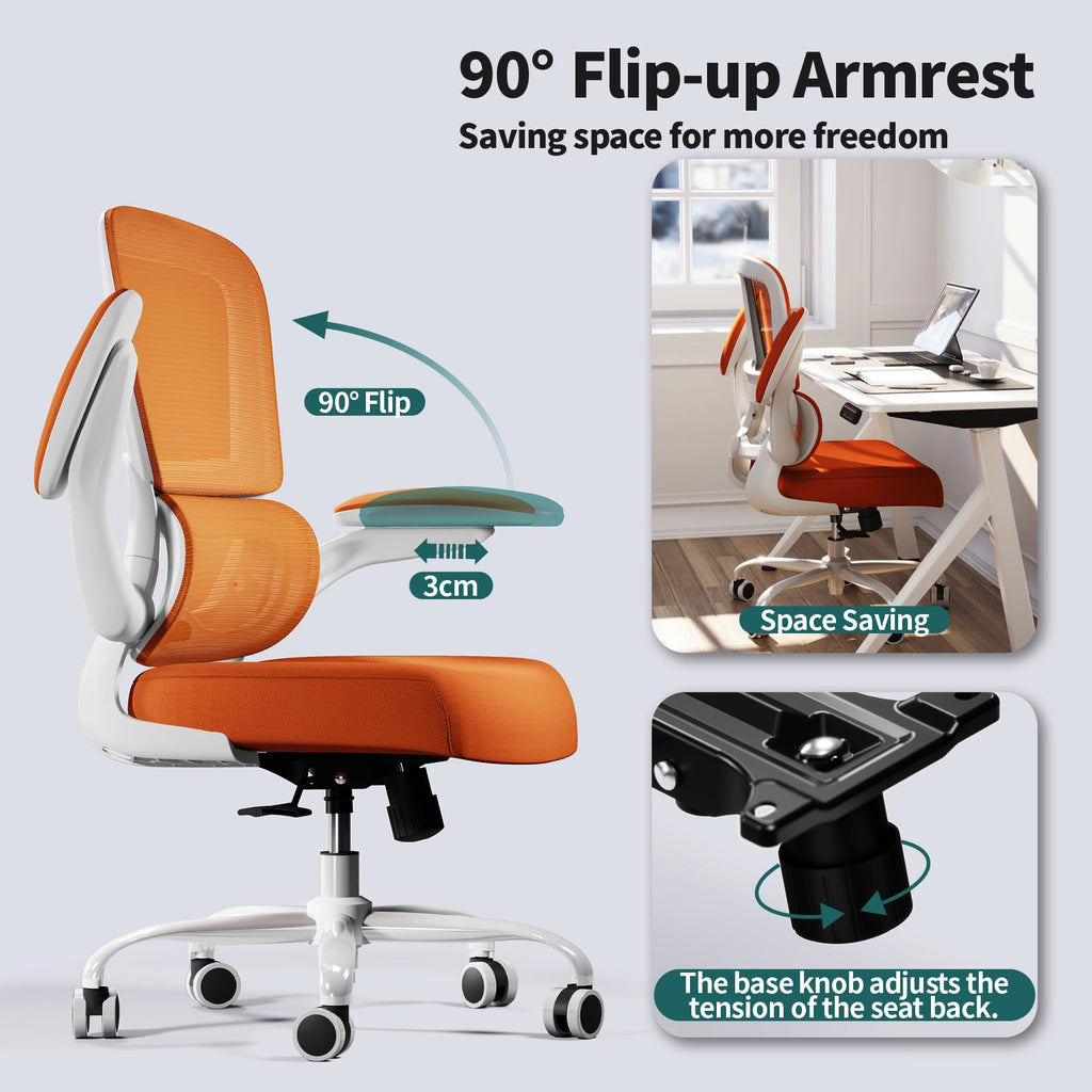Orange Ergonomic Mesh Office Chair D69548