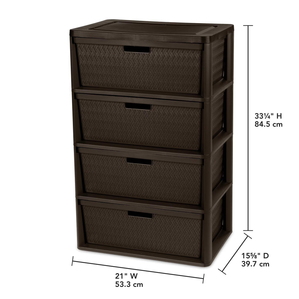 3 Drawer Storage Organizer Tower with Carry Handles V834