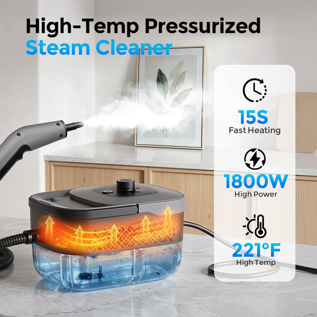 Portable 1800W Handheld Steam Cleaner F839663