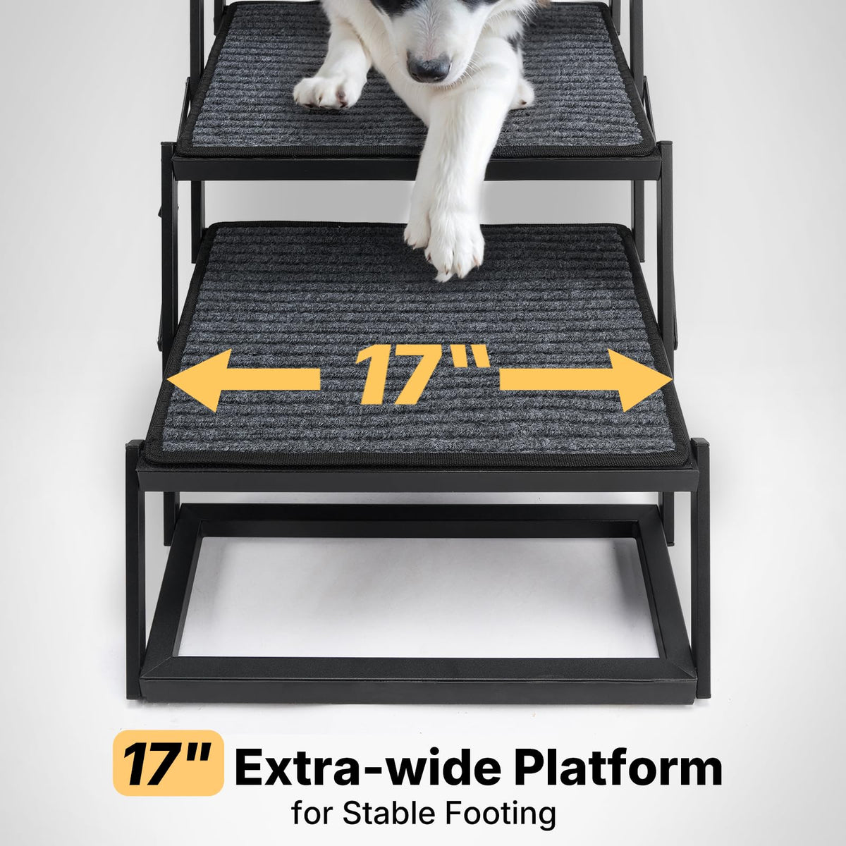 Foldable Dog Steps 17" W M910