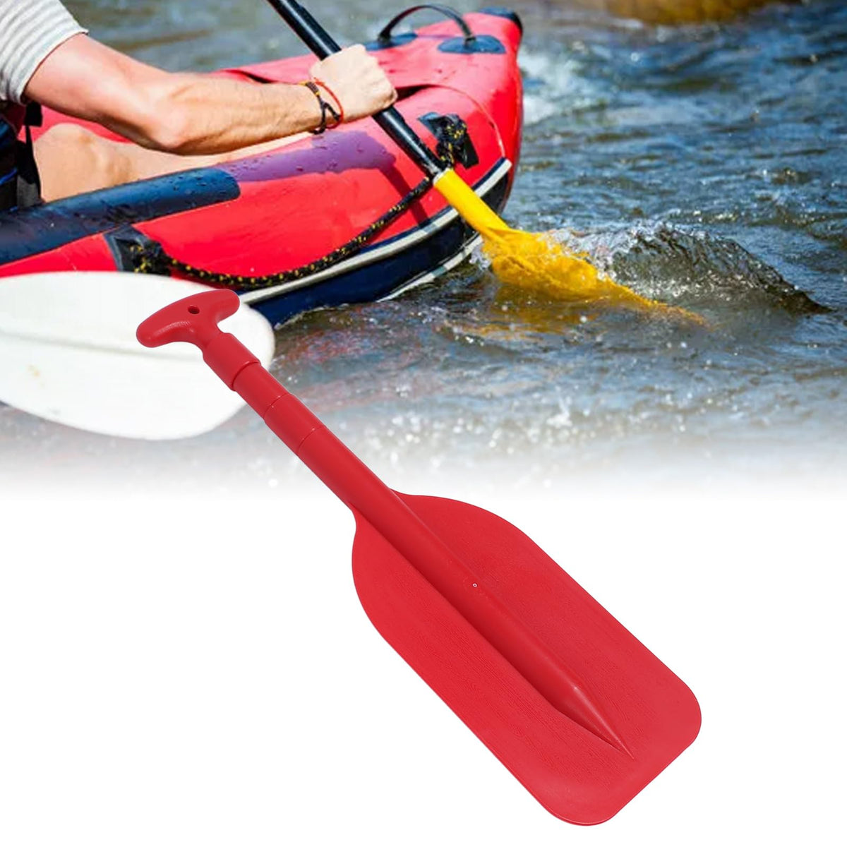 Telescoping Aluminum Boat Paddle with Non Slip T Handle T725893
