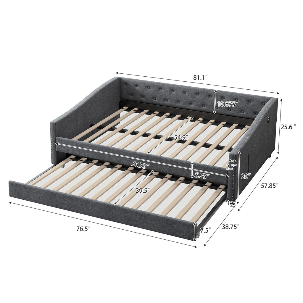 Full Size Daybed with Trundle L36336