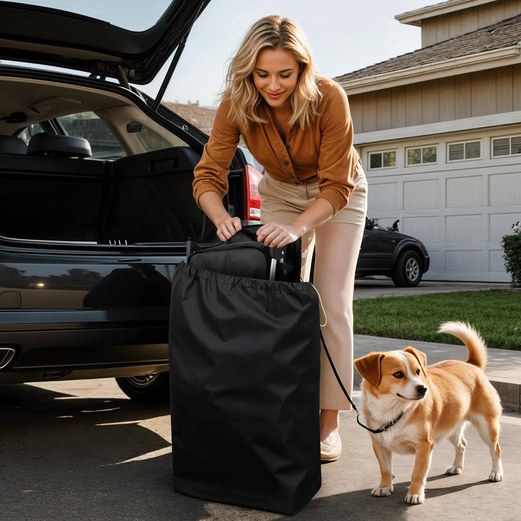 3-Wheel Pet Stroller for Small/Medium Dog Cat, Up to 33lbs, Black S7052