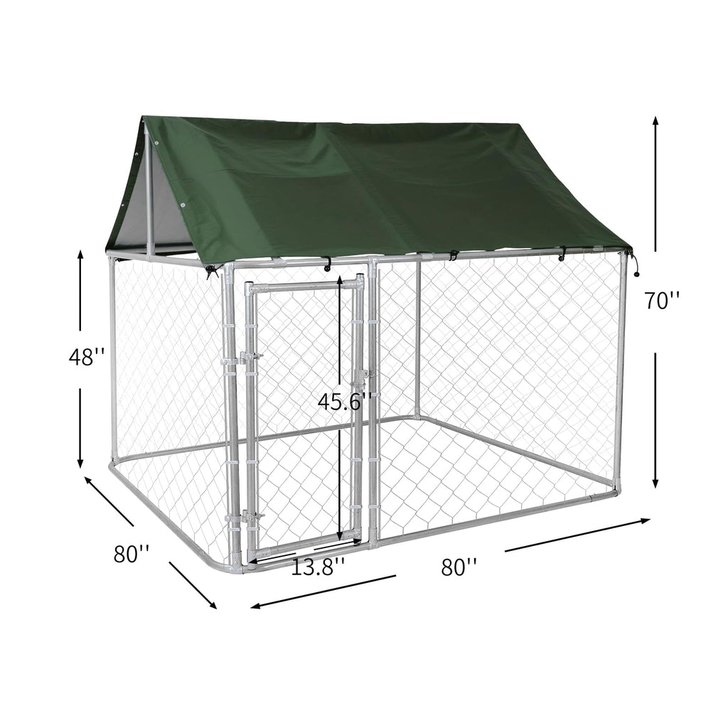 80"x80"x70" Outdoor Dog Kennel U2765