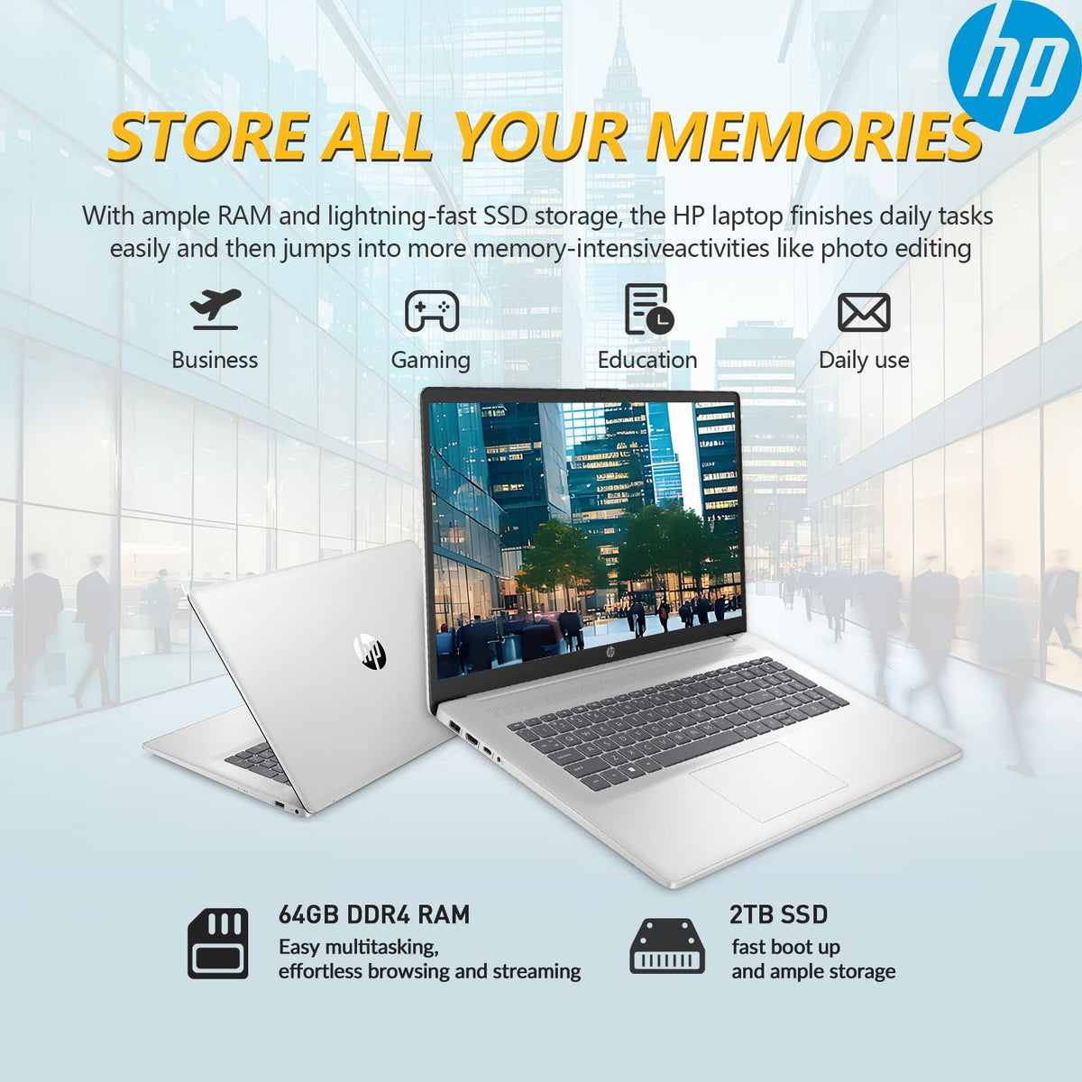 17.3" Touchscreen Laptop, 64GB RAM 2TB SSD E968