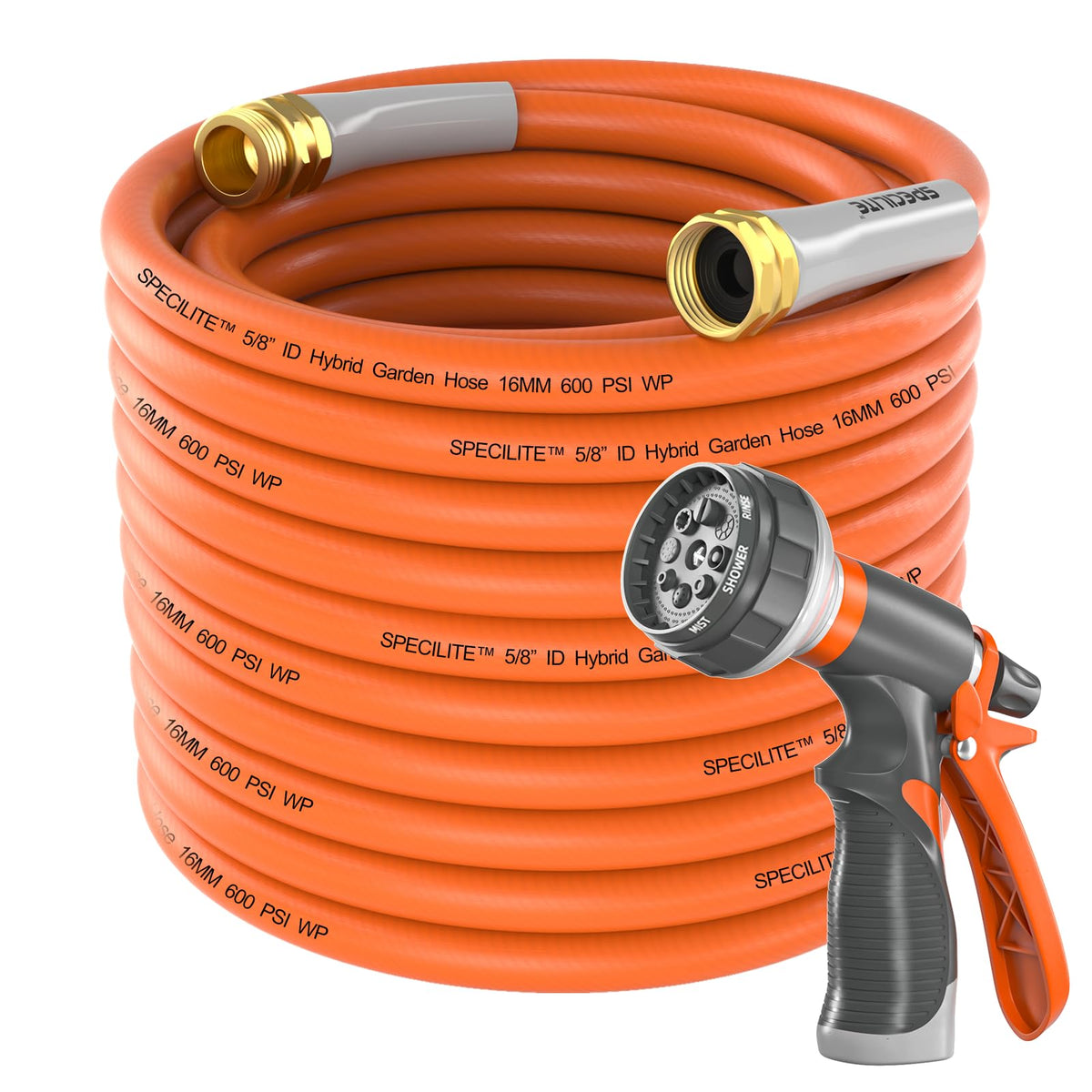 Garden Water Hose 50 ft x 5/8" Heavy Duty Flexible W522032