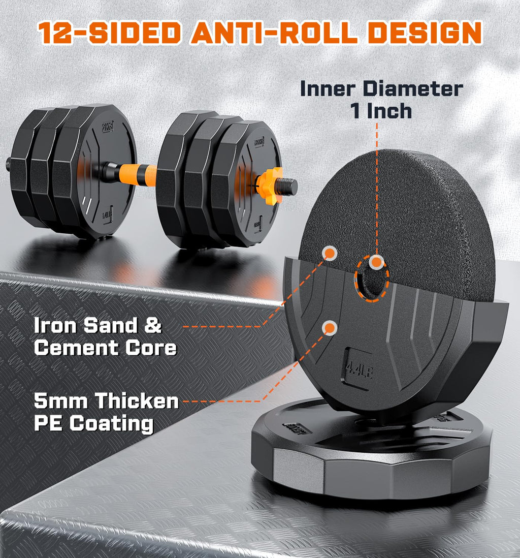 Adjustable Dumbbell Set with Connector D327