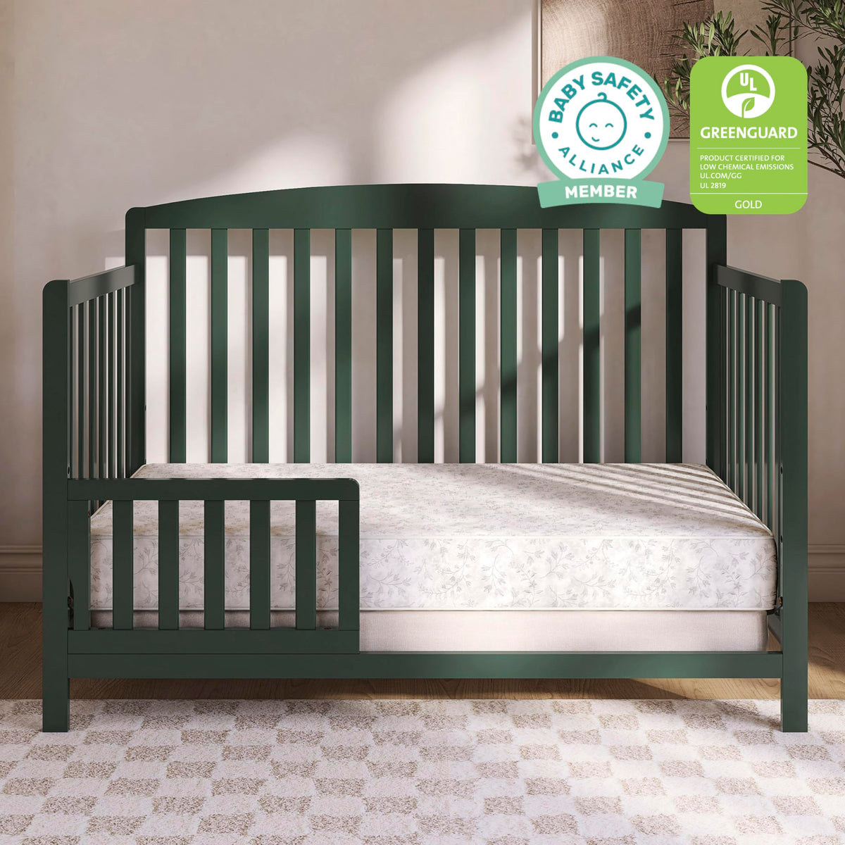 Baby Crib Mattress, Reversible, Waterproof Cover, 52" x 28" x 5" D610806