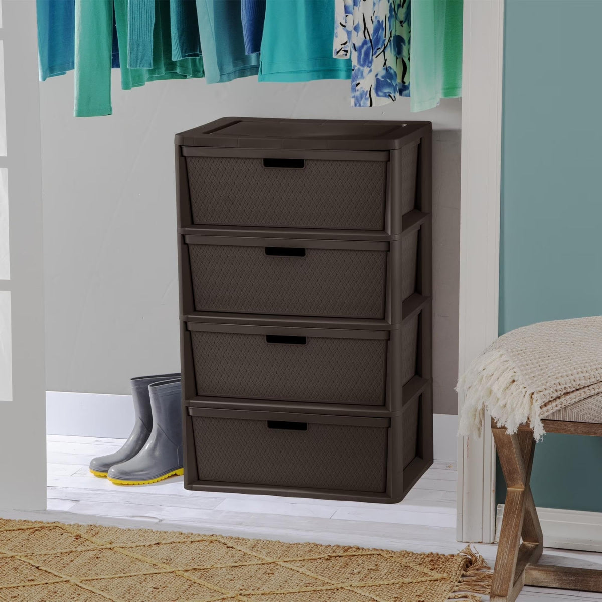 3 Drawer Storage Organizer Tower with Carry Handles V834