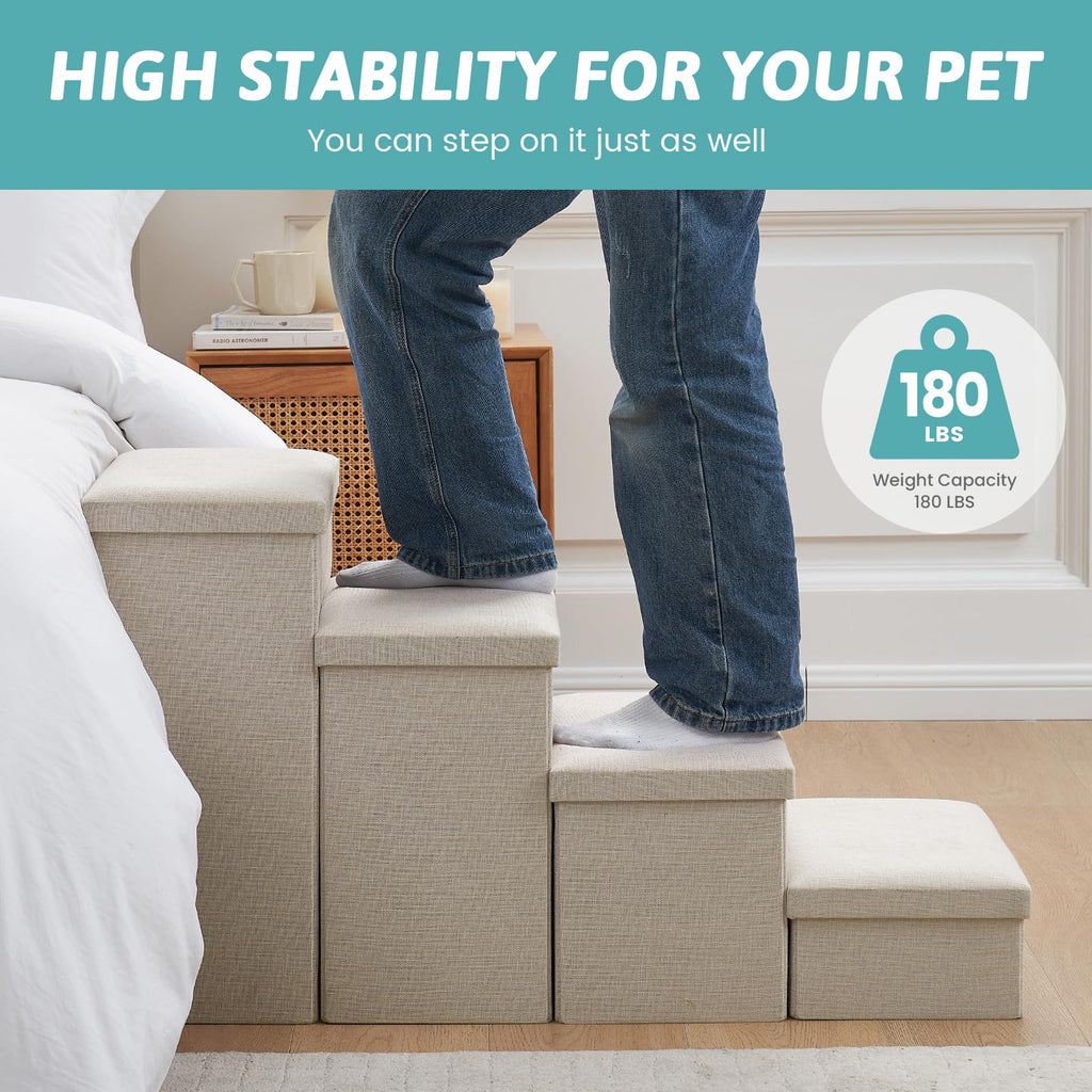Dog Stairs with Storage, 4-Step K3260