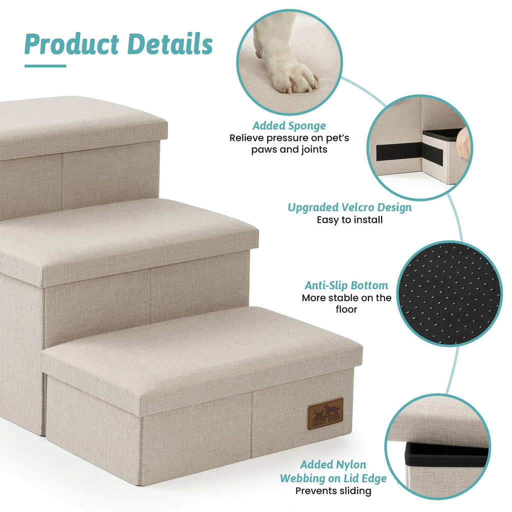 Dog Stairs with Storage, 4-Step K3260