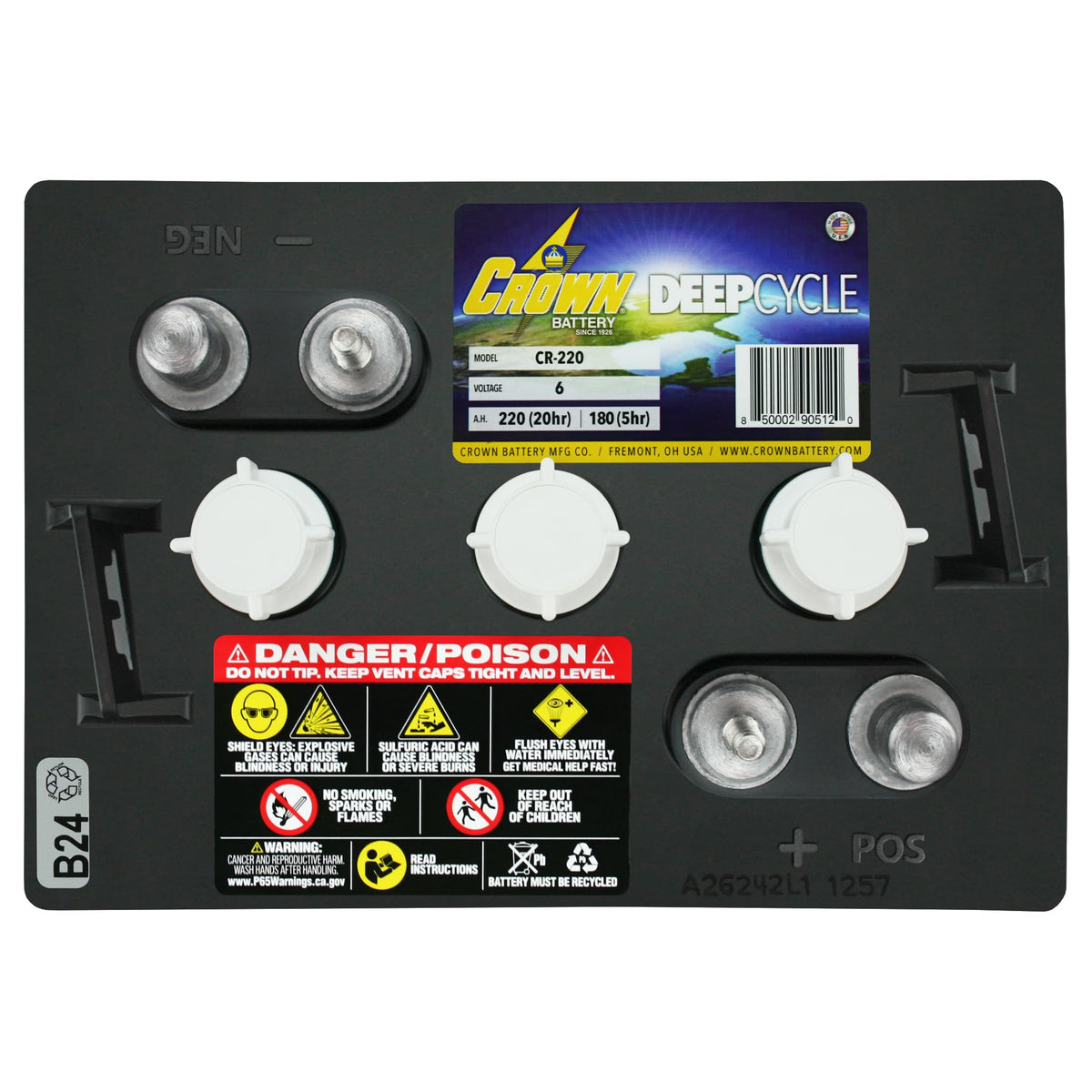 6V 220 AH Battery X4 K6309