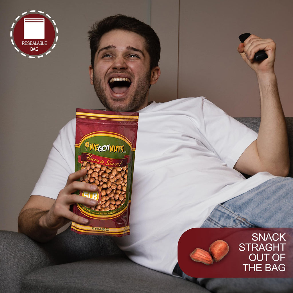 Red Skin Peanuts Unsalted 5LB Bag Q5606