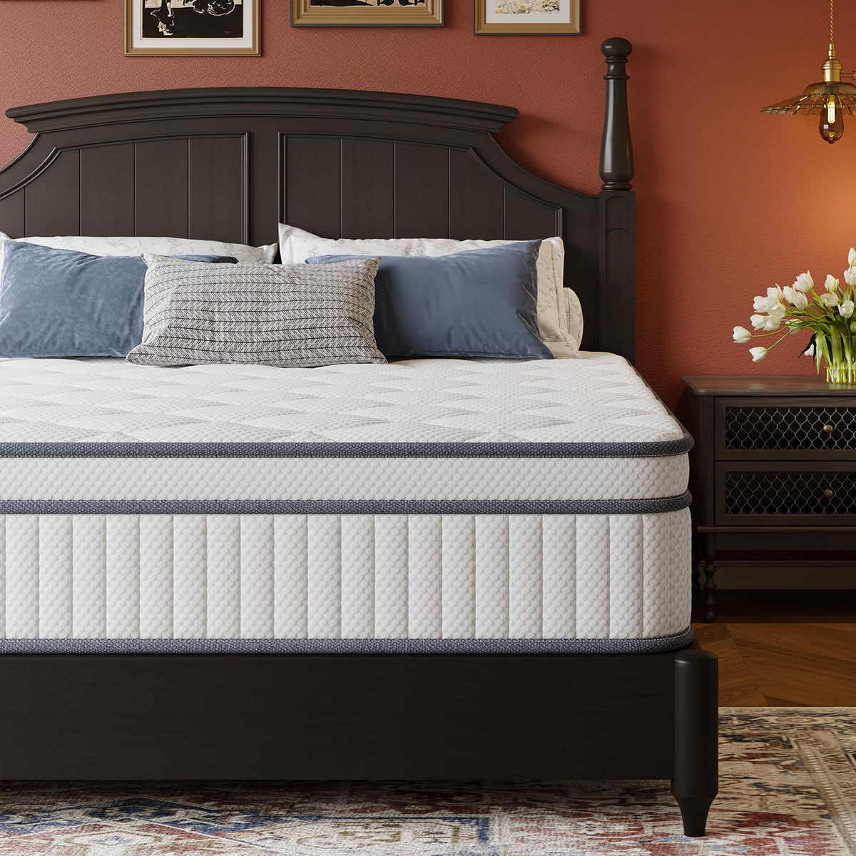 Full Size 14 Inch Innerspring Hybrid Mattress D3669