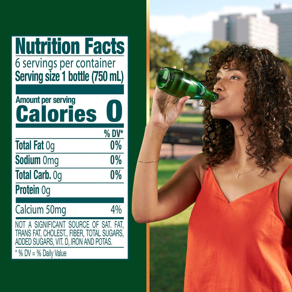 Carbonated Mineral Water 25.3 Fl Oz Glass Bottle Pack of 6 A806935