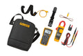 Multimeter and Clamp Meter Combo Kit with Test Leads and Carrying Case O1128