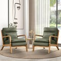 Mid Century Modern Upholstered Accent Chair Set of 2 T4038