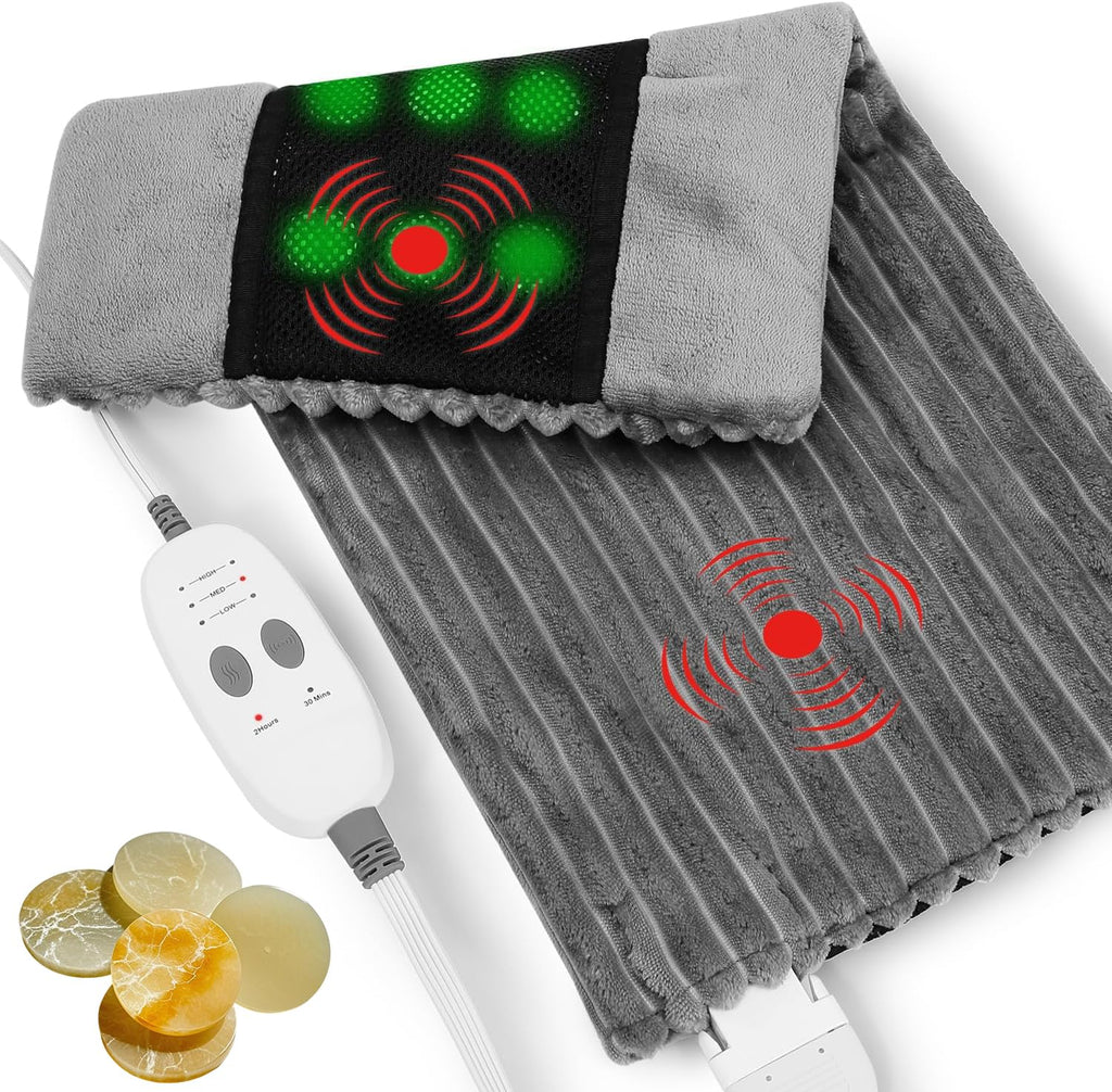 Far Infrared Jade Vibrating Weighted Heating Pad B691674