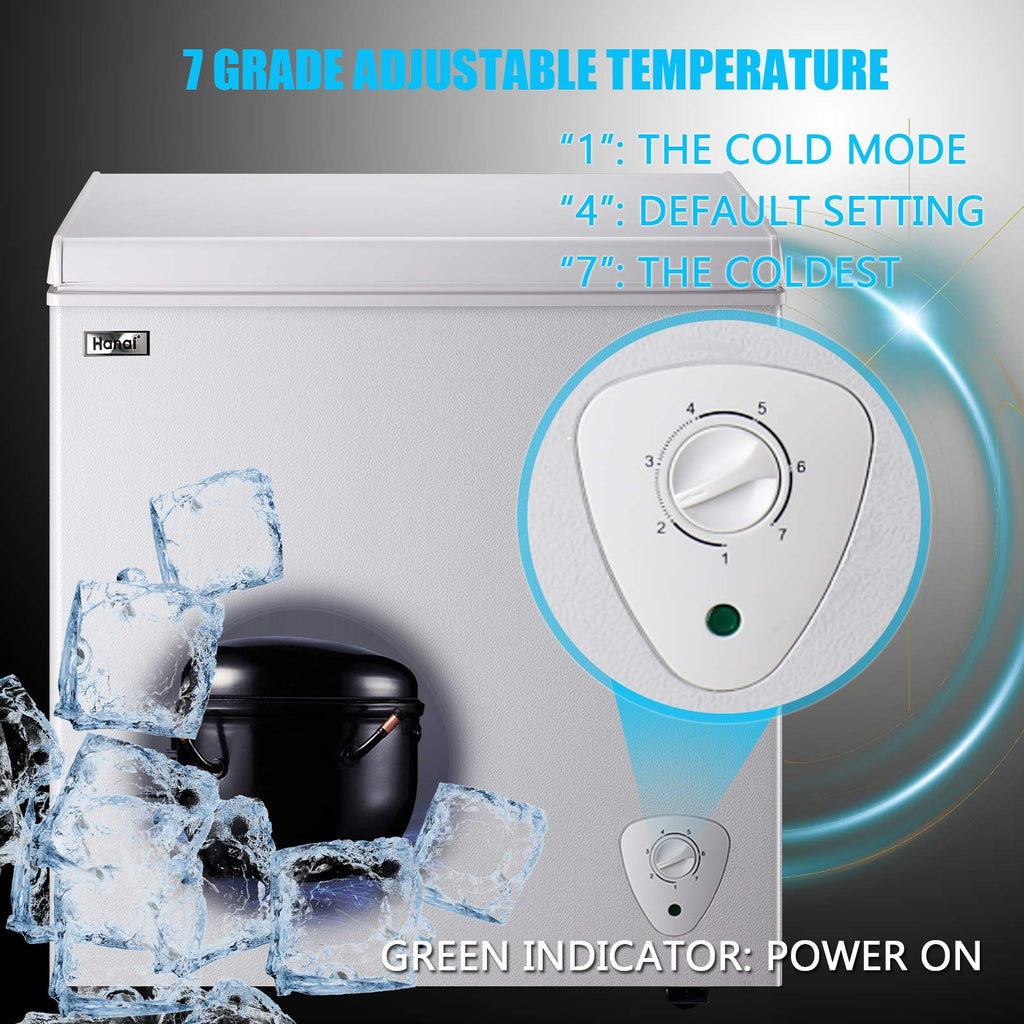 White 5.0 Cu.Ft Chest Freezer E449