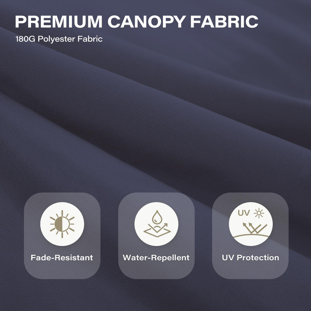 13' x 11' Navy Blue Outdoor Patio Gazebo with Mosquito Netting U3734