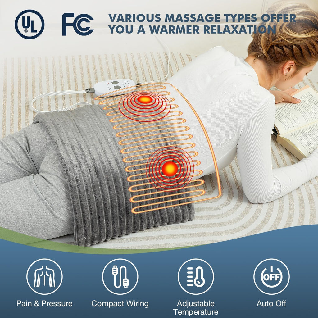 Far Infrared Jade Vibrating Weighted Heating Pad B691674