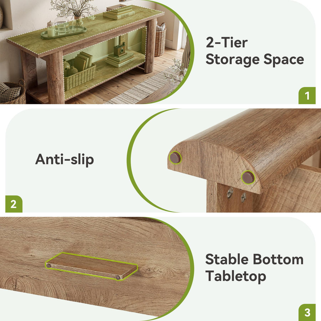 65 Inch Rustic Brown TV Stand U921613