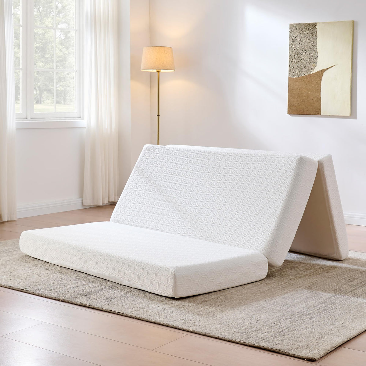 Queen Tri-Fold Memory Foam Mattress I26492