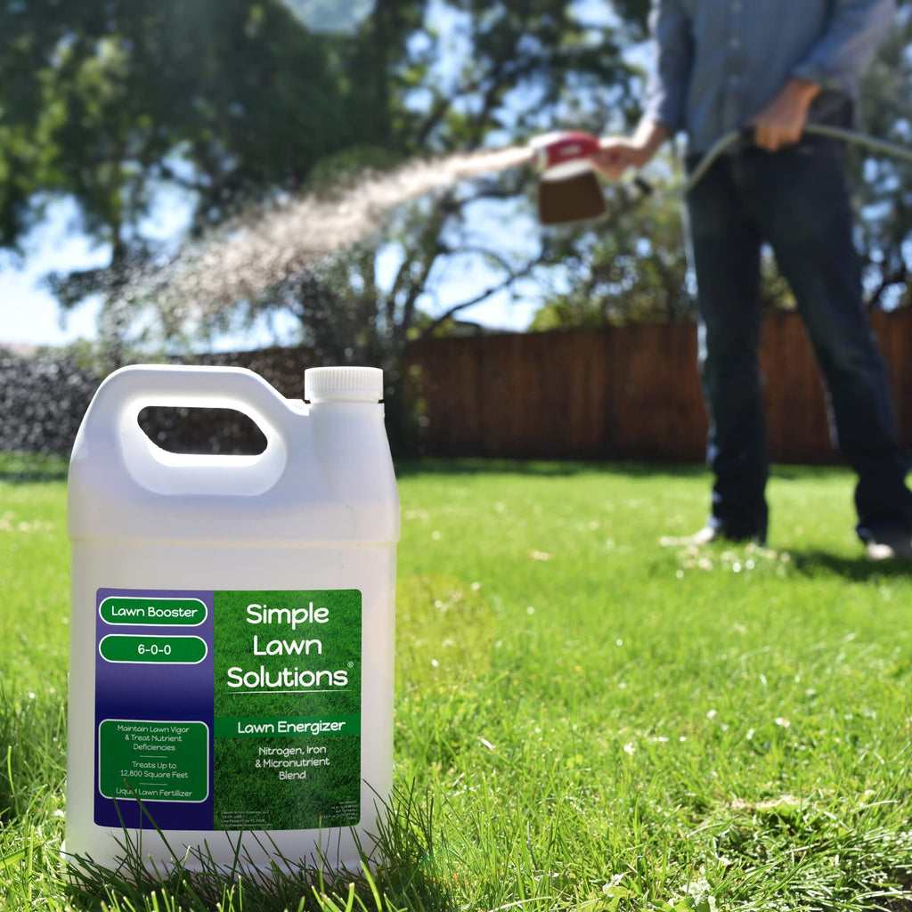 Commercial Grade Liquid Grass Fertilizer with Nitrogen, Iron, Micronutrients 1 Gallon V276