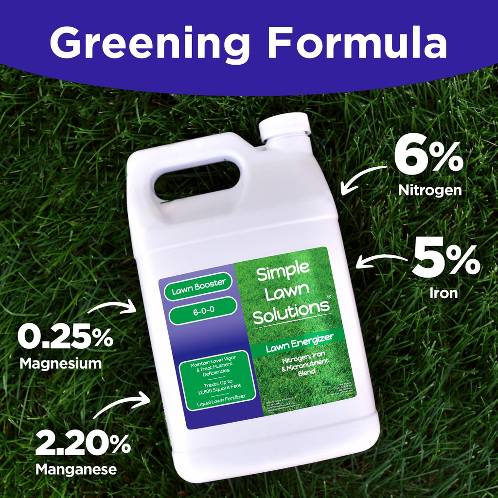 Commercial Grade Liquid Grass Fertilizer with Nitrogen, Iron, Micronutrients 1 Gallon V276