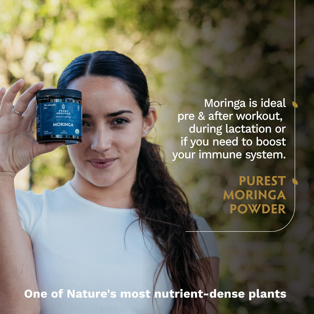 Organic Moringa Oleifera Powder 120 Vegan Capsules D364117