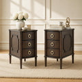 Narrow Wood Nightstands Set of 2 N68261