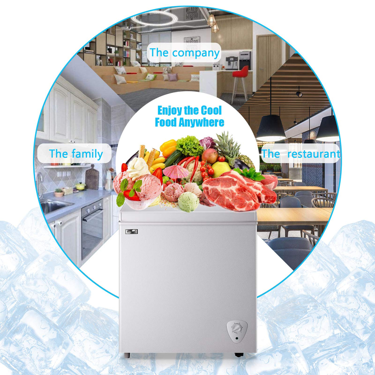 White 5.0 Cu.Ft Chest Freezer E449