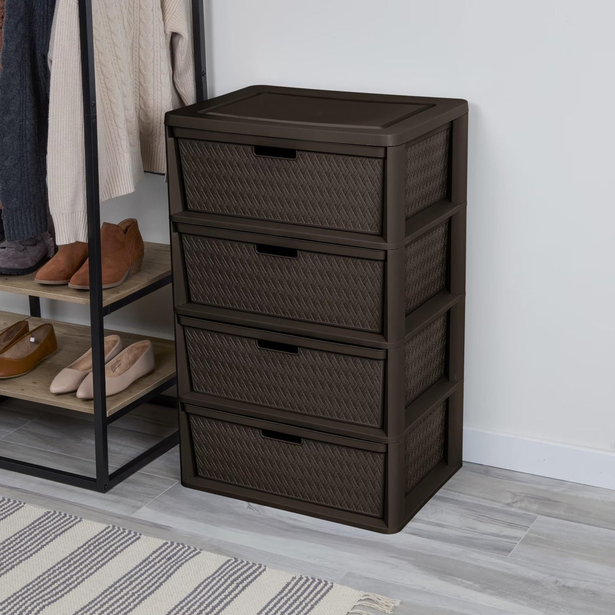 3 Drawer Storage Organizer Tower with Carry Handles V834