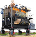 700L Double Tabletop Wagon with Big Wheel O923377