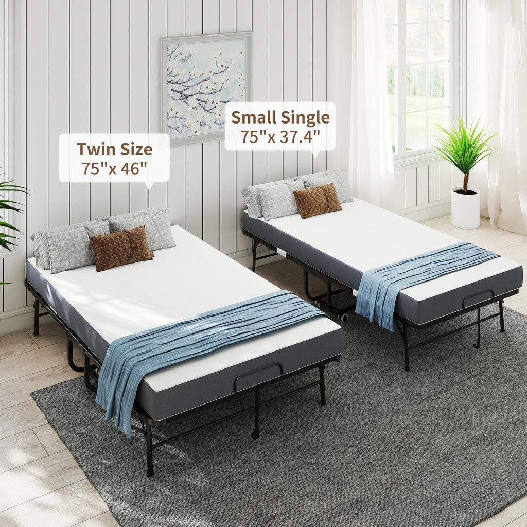 Foldable Roll Away Bed with Mattress 75" x 38" E202