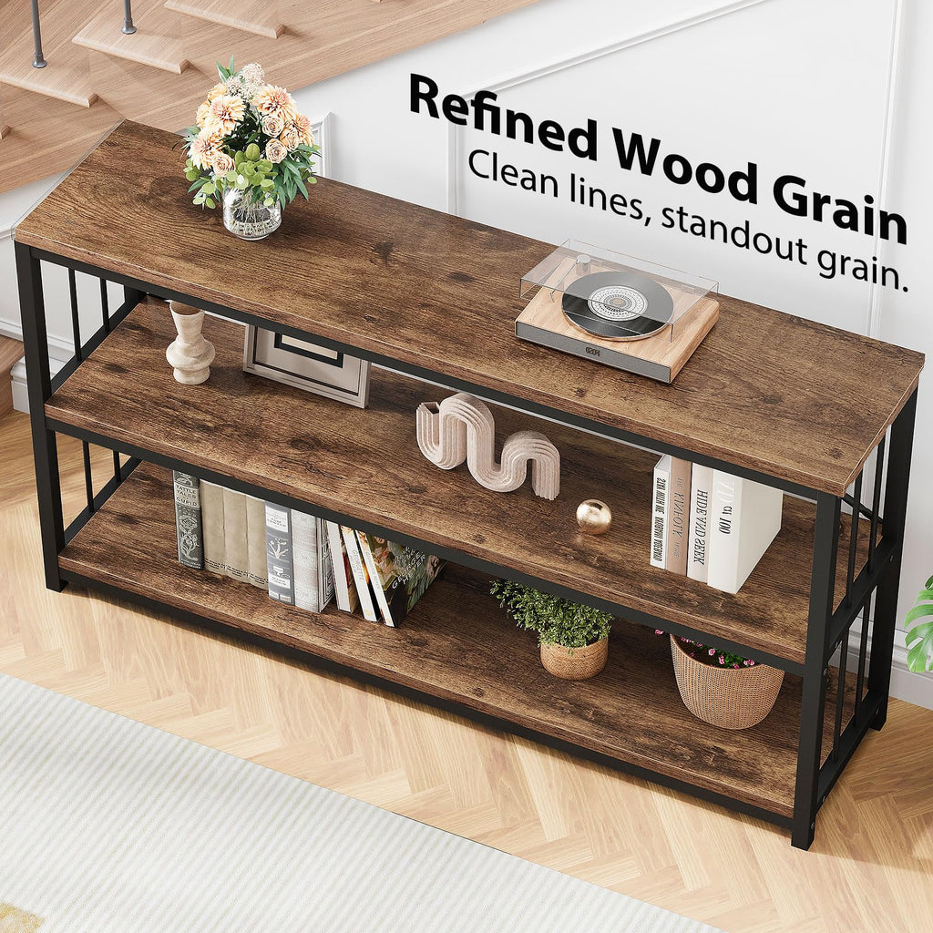70 Inch Rustic Brown Console Table A150049